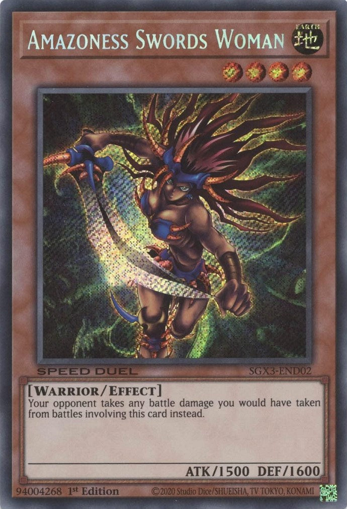 Amazoness Swords Woman [SGX3-END02] Secret Rare | Gam3 Escape