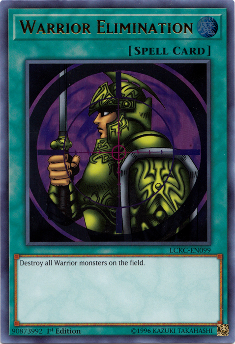 Warrior Elimination [LCKC-EN099] Ultra Rare | Gam3 Escape