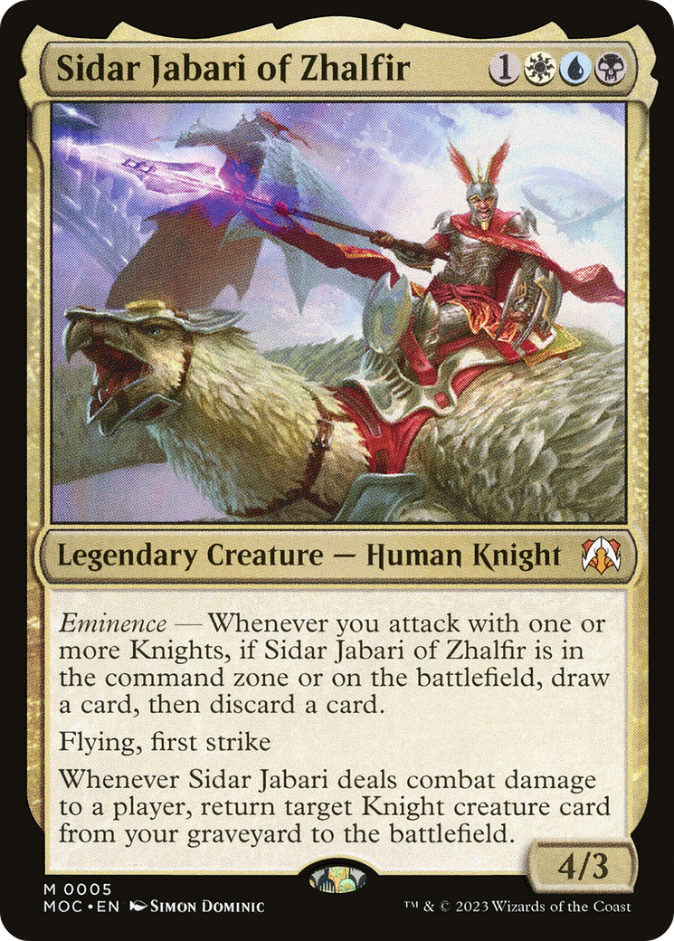 Sidar Jabari of Zhalfir [March of the Machine Commander] | Gam3 Escape