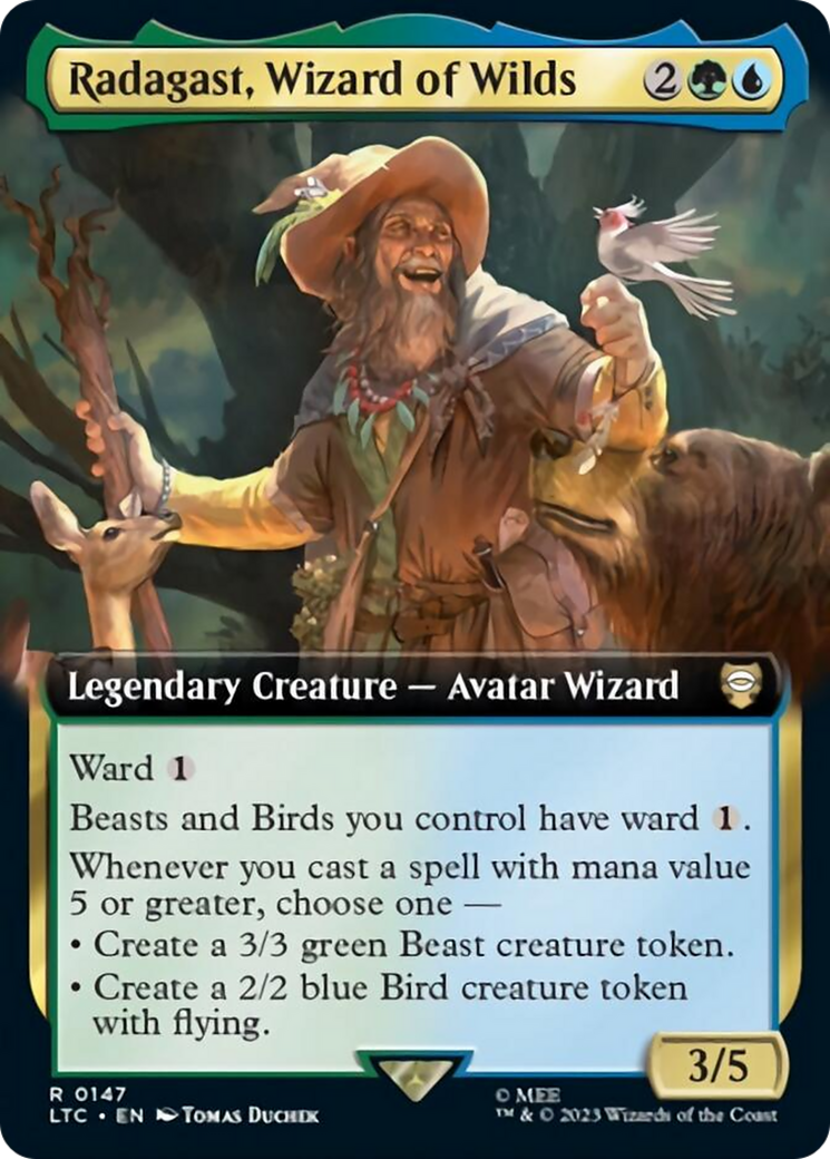 Radagast, Wizard of Wilds (Extended Art) [The Lord of the Rings: Tales of Middle-Earth Commander] | Gam3 Escape