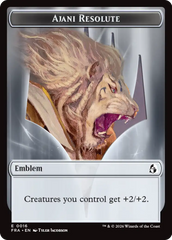 Ajani's Pridemate // Ajani Resolute Double-Sided Token [Reality Fracture Tokens] | Gam3 Escape