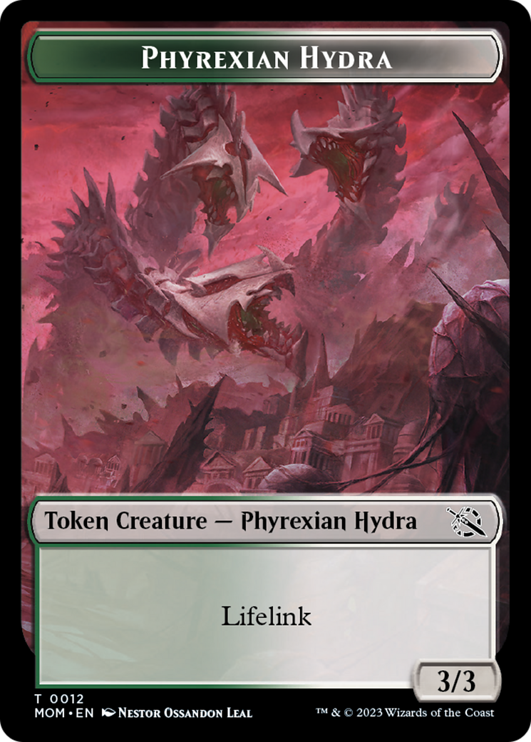 Phyrexian Hydra Token (12) [March of the Machine Tokens] | Gam3 Escape