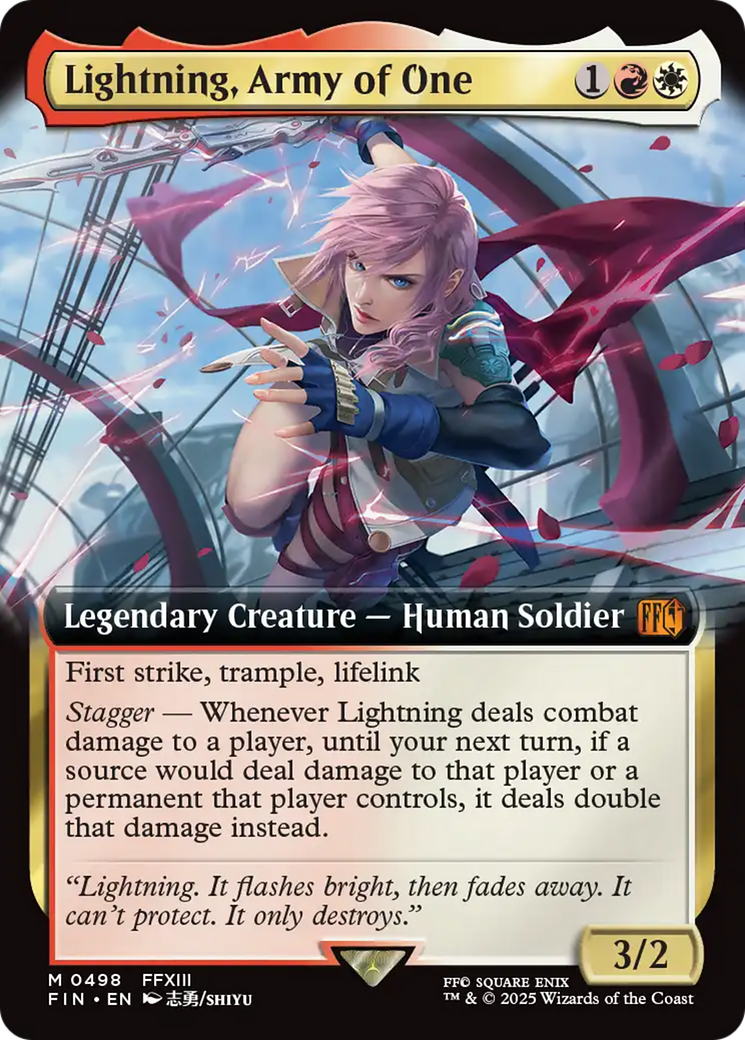 Lightning, Army of One (Extended Art) [FINAL FANTASY] | Gam3 Escape