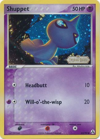 Shuppet (63/92) (Stamped) [EX: Legend Maker] | Gam3 Escape