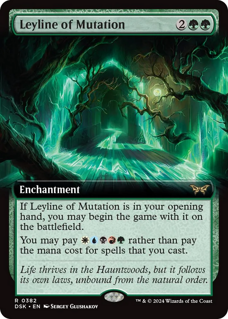 Leyline of Mutation (Extended Art) [Duskmourn: House of Horror] | Gam3 Escape