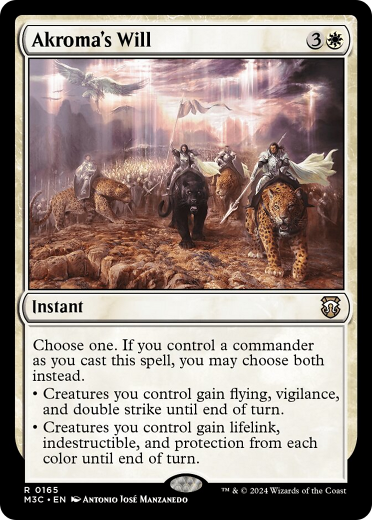 Akroma's Will (Ripple Foil) [Modern Horizons 3 Commander] | Gam3 Escape