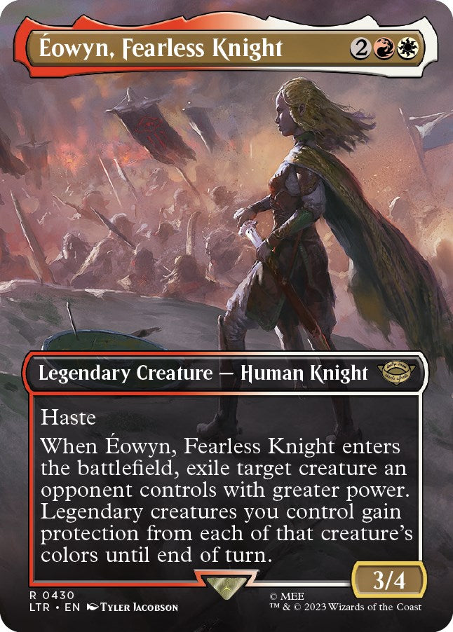 Eowyn, Fearless Knight (Borderless Alternate Art) [The Lord of the Rings: Tales of Middle-Earth] | Gam3 Escape