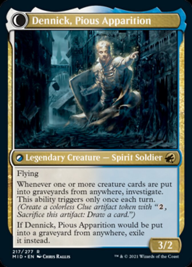 Dennick, Pious Apprentice // Dennick, Pious Apparition [Innistrad: Midnight Hunt] | Gam3 Escape