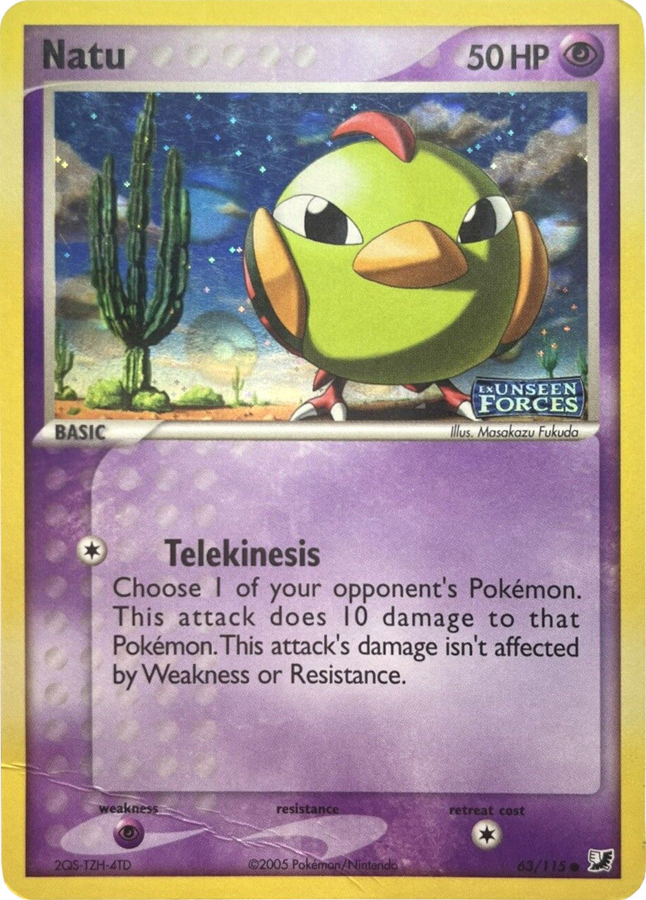 Natu (63/115) (Stamped) [EX: Unseen Forces] | Gam3 Escape