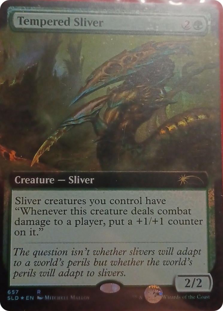 Tempered Sliver (Extended Art) [Secret Lair Drop Promos] | Gam3 Escape