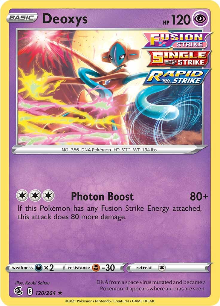 Deoxys (120/264) [Sword & Shield: Fusion Strike] | Gam3 Escape