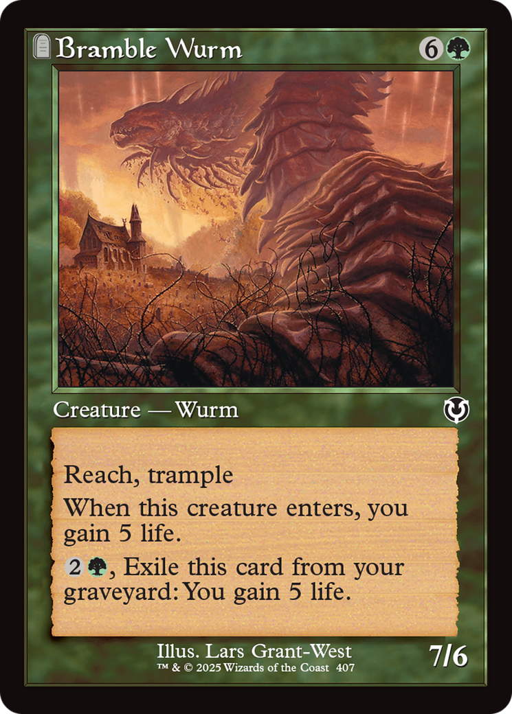 Bramble Wurm (Retro Frame) [Innistrad Remastered] | Gam3 Escape