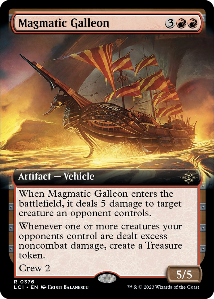 Magmatic Galleon (Extended Art) [The Lost Caverns of Ixalan] | Gam3 Escape