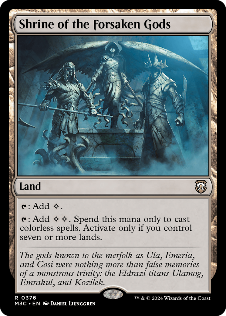 Shrine of the Forsaken Gods (Ripple Foil) [Modern Horizons 3 Commander] | Gam3 Escape