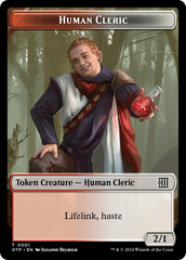 Human Cleric // Plot Double-Sided Token [Outlaws of Thunder Junction: Breaking News Tokens] | Gam3 Escape