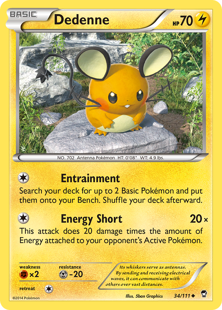 Dedenne (34/111) [XY: Furious Fists] | Gam3 Escape