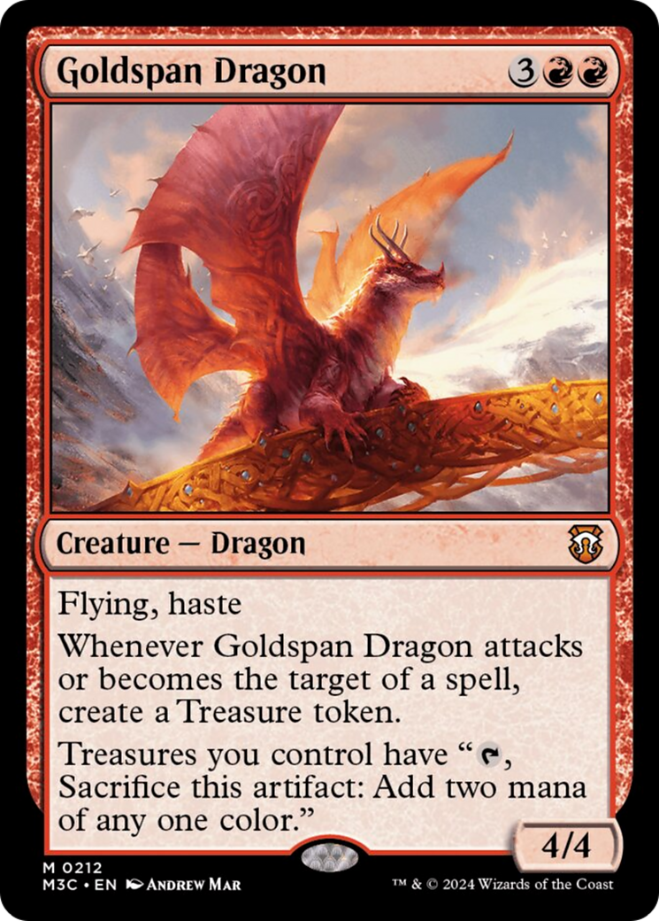 Goldspan Dragon [Modern Horizons 3 Commander] | Gam3 Escape