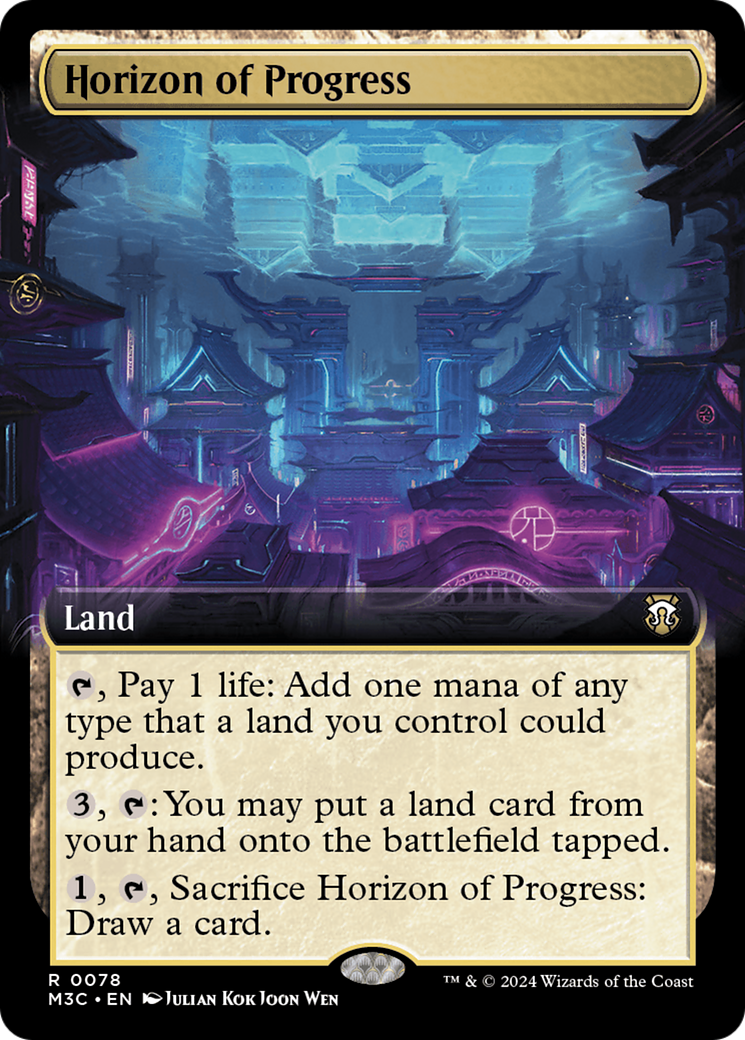 Horizon of Progress (Extended Art) (Ripple Foil) [Modern Horizons 3 Commander] | Gam3 Escape