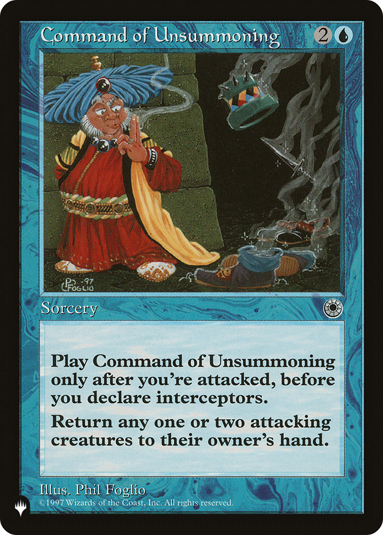 Command of Unsummoning [The List Reprints] | Gam3 Escape