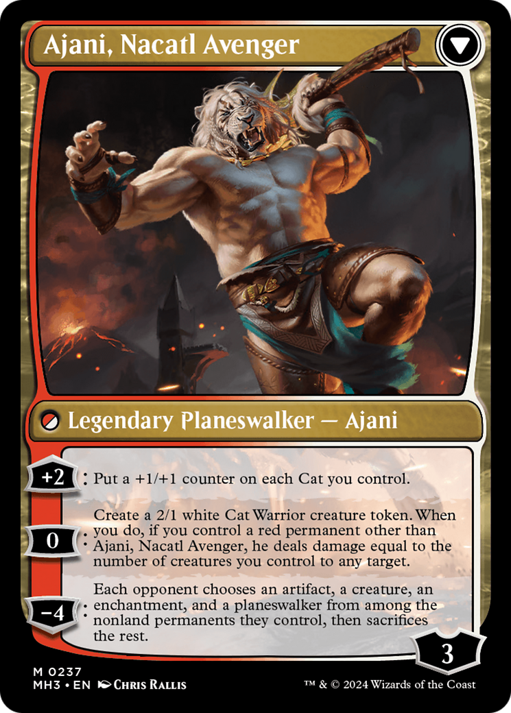 Ajani, Nacatl Pariah // Ajani, Nacatl Avenger [Modern Horizons 3] | Gam3 Escape