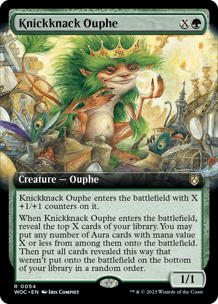 Knickknack Ouphe (Extended Art) [Wilds of Eldraine Commander] | Gam3 Escape