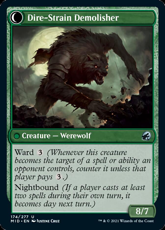 Burly Breaker // Dire-Strain Demolisher [Innistrad: Midnight Hunt] | Gam3 Escape