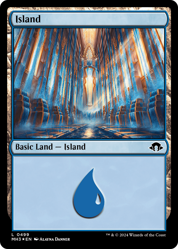 Island (0499) (Ripple Foil) [Modern Horizons 3] | Gam3 Escape