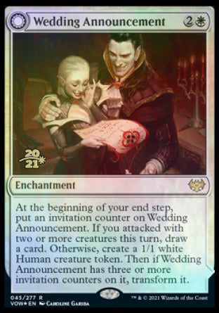 Wedding Announcement // Wedding Festivity [Innistrad: Crimson Vow Prerelease Promos] | Gam3 Escape