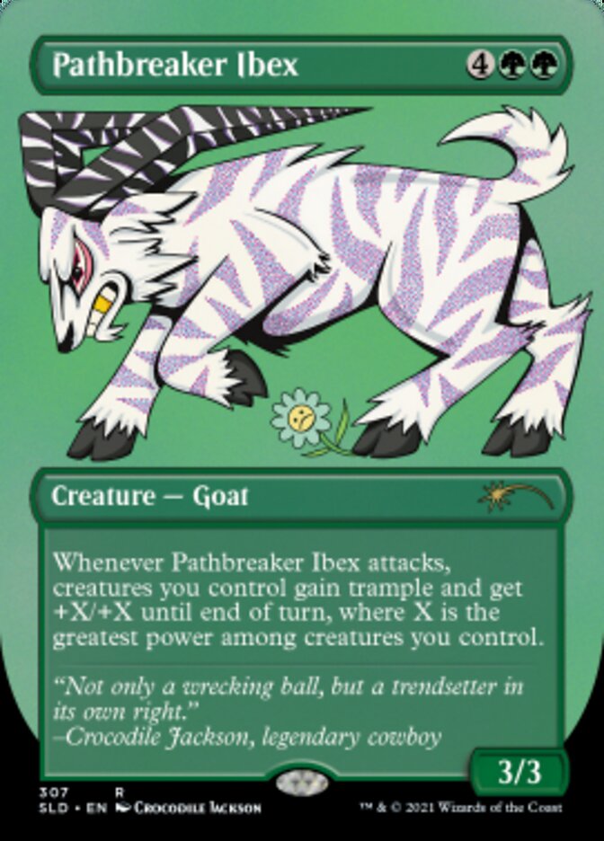 Pathbreaker Ibex (Borderless) (Foil Etched) [Secret Lair Drop Series] | Gam3 Escape