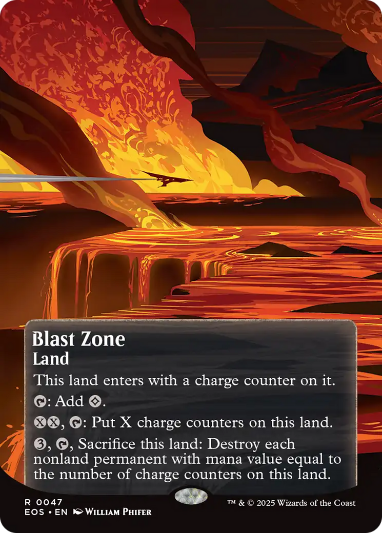 Blast Zone (0047) (Borderless) [Edge of Eternities: Stellar Sights] | Gam3 Escape