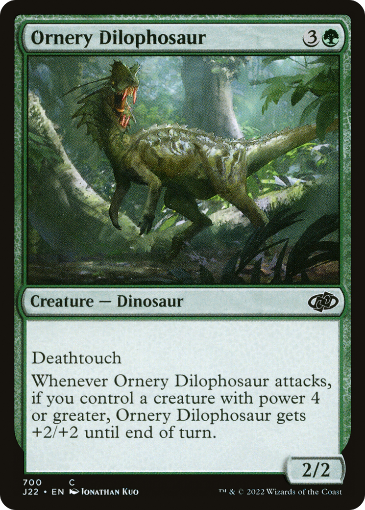 Ornery Dilophosaur [Jumpstart 2022] | Gam3 Escape