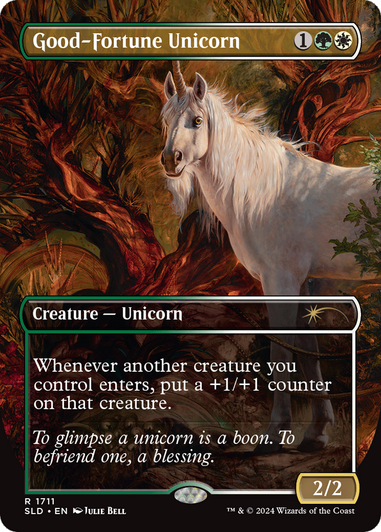 Good-Fortune Unicorn (Rainbow Foil) [Secret Lair Drop Series] | Gam3 Escape