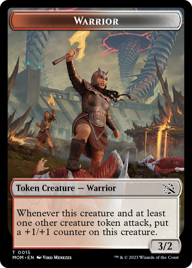 Warrior // Spirit (13) Double-Sided Token [March of the Machine Tokens] | Gam3 Escape