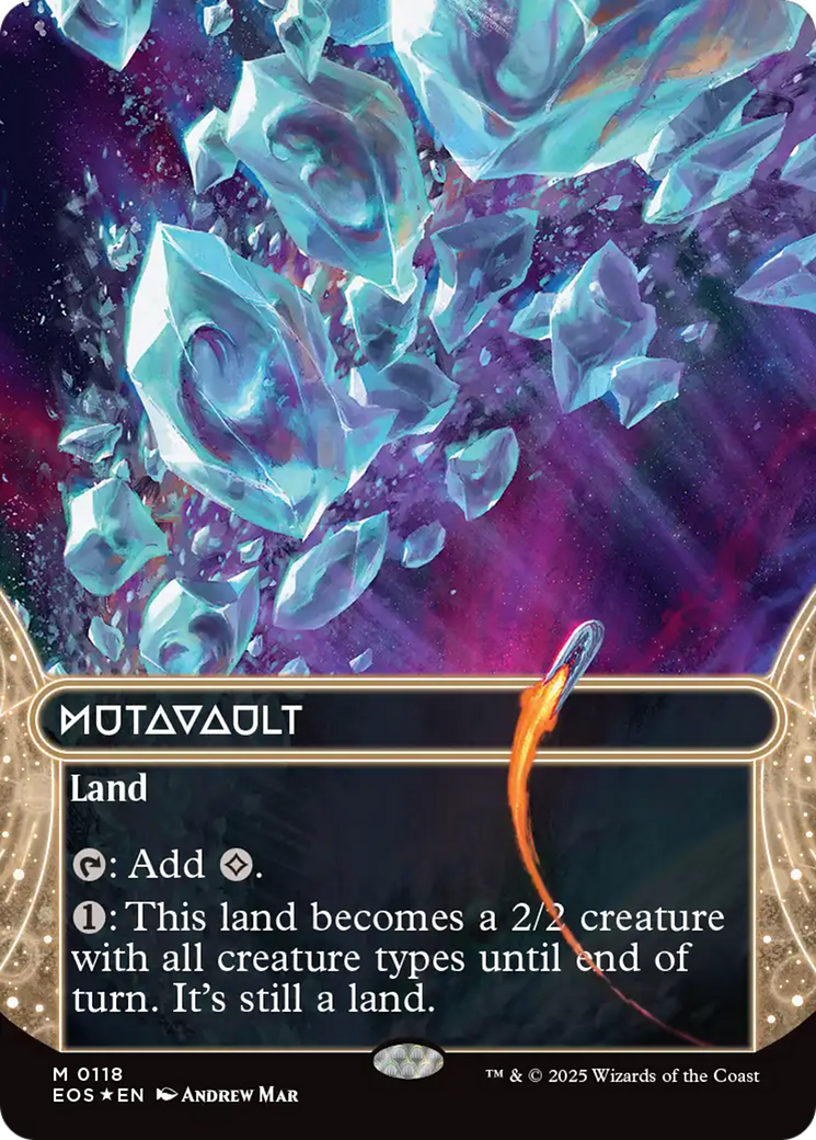 Mutavault (0118) (Borderless) (Galaxy Foil) [Edge of Eternities: Stellar Sights] | Gam3 Escape