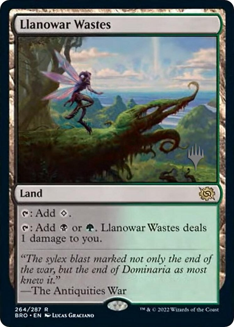 Llanowar Wastes (Promo Pack) [The Brothers' War Promos] | Gam3 Escape