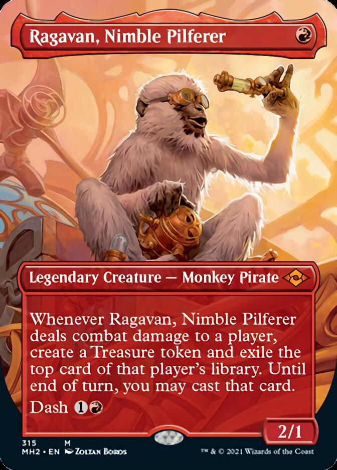 Ragavan, Nimble Pilferer (Borderless Alternate Art) [Modern Horizons 2] | Gam3 Escape