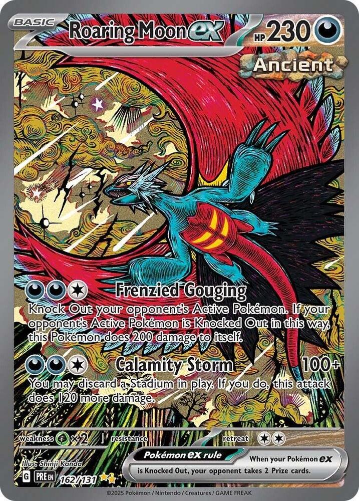 Roaring Moon ex (162/131) [Scarlet & Violet: Prismatic Evolutions] | Gam3 Escape