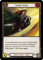 Nimble Strike (Yellow) [U-WTR186] (Welcome to Rathe Unlimited)  Unlimited Rainbow Foil | Gam3 Escape