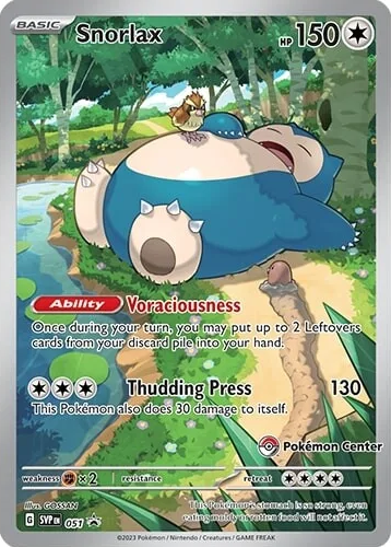 Snorlax (051) (Pokemon Center) [Scarlet & Violet: Black Star Promos] | Gam3 Escape