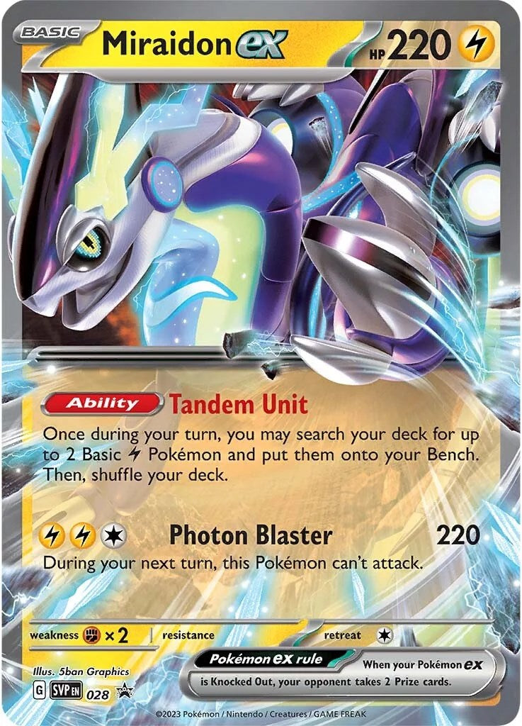 Miraidon ex (028) [Scarlet & Violet: Black Star Promos] | Gam3 Escape