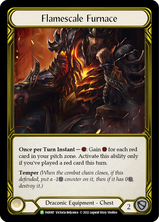 Flamescale Furnace (Golden) [FAB087] (Promo)  Cold Foil | Gam3 Escape