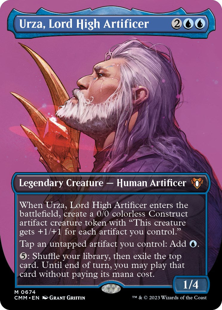 Urza, Lord High Artificer (Borderless Profile) [Commander Masters] | Gam3 Escape