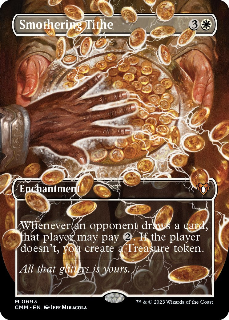 Smothering Tithe (Borderless Alternate Art) [Commander Masters] | Gam3 Escape