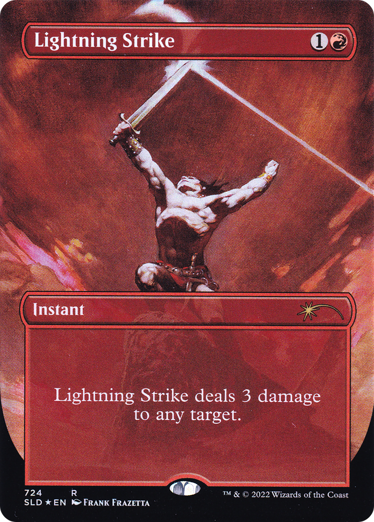 Lightning Strike (Borderless) [Secret Lair Drop Promos] | Gam3 Escape