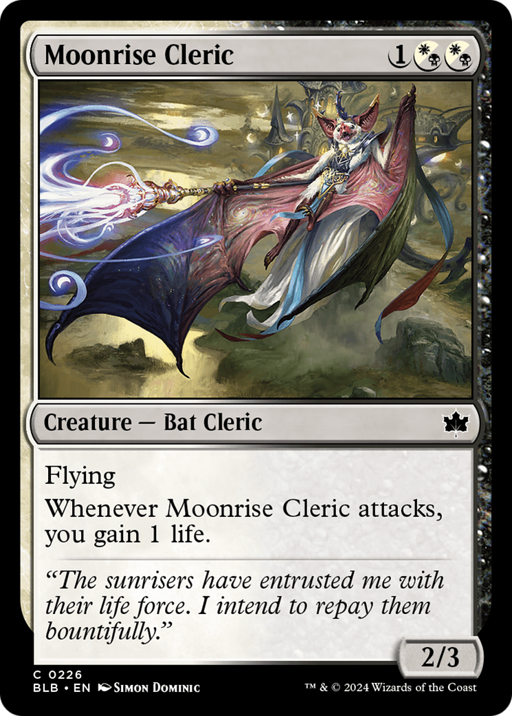 Moonrise Cleric [Bloomburrow] | Gam3 Escape