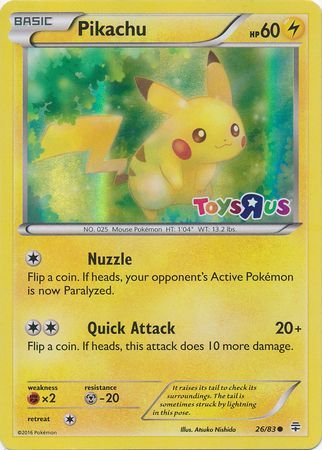 Pikachu (26/83) (Toys R Us Promo) [Miscellaneous Cards] | Gam3 Escape