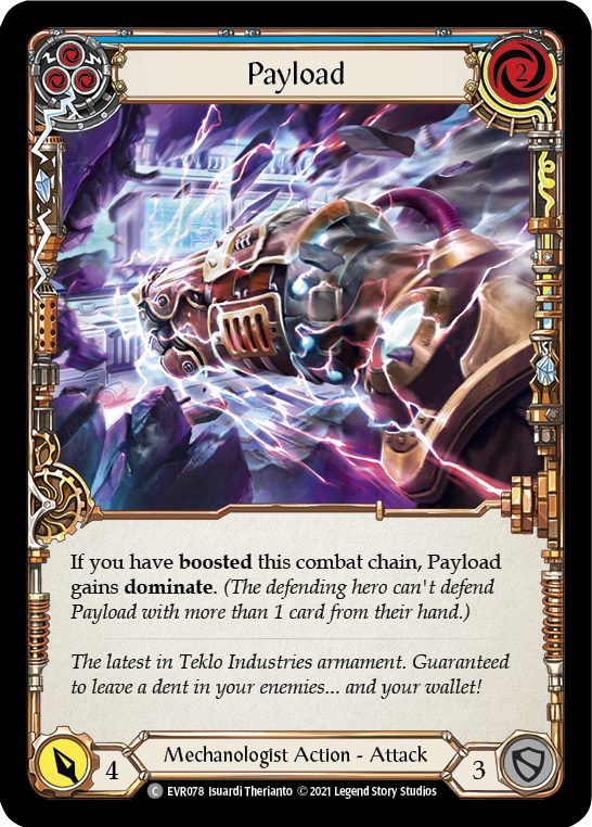 Payload (Blue) [EVR078] (Everfest)  1st Edition Rainbow Foil | Gam3 Escape