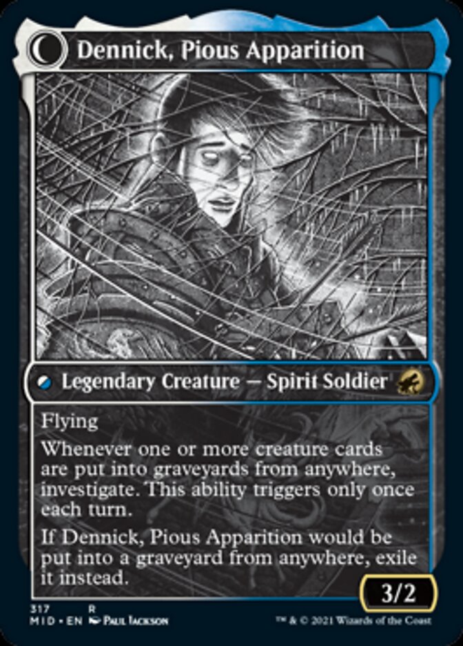 Dennick, Pious Apprentice // Dennick, Pious Apparition (Showcase Eternal Night) [Innistrad: Midnight Hunt] | Gam3 Escape