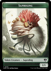 Saproling // Elf Druid Double-Sided Token [Commander Masters Tokens] | Gam3 Escape