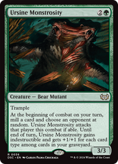 Ursine Monstrosity [Duskmourn: House of Horror Commander] | Gam3 Escape